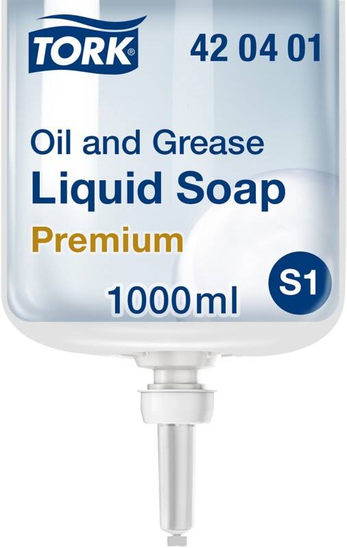 Tork Flüssigseife für Öle und Fette Flüssig S1 Transparent 420401 1 L