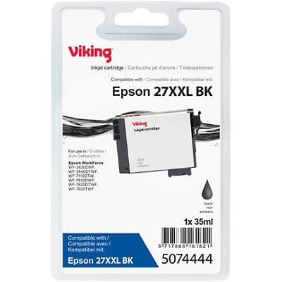 Viking 27XXL Kompatibel Epson Tintenpatrone C13T27914012 Schwarz