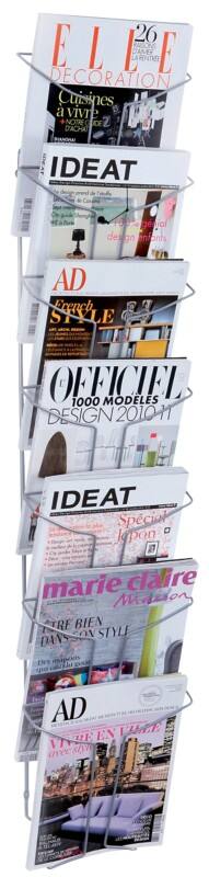 Alba A4 Prospekthalter Silber DDFIL7M 25 x 13 x 112 cm