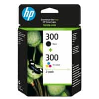 HP 300 Original Tintenpatrone CN637EE Schwarz, Cyan, Magenta, Gelb Multipack 2 Stück