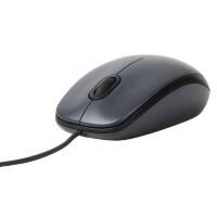 Logitech Kabelgebundene Ergonomische Maus Beidhändig M100 1 m Kabel Schwarz