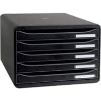 Exacompta Schubladenboxen Big-Box Plus DIN A4+ 43 mm Schwarz 35,5 x 27 x 27,1 cm