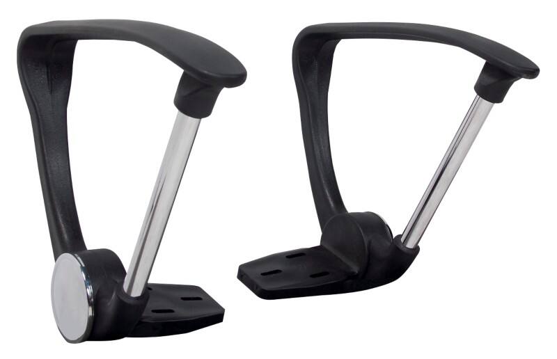 Viking Realspace Armlehnen Bürostuhl Ness & Mosil Schwarz 150 x 350 x 280 mm 2 Stück