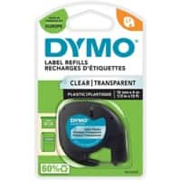 Dymo LT Etikettenband S0721530 Schwarz, Transparent