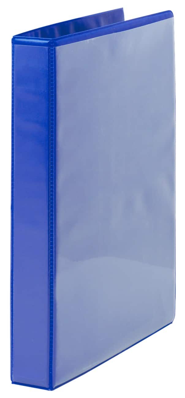 Präsentations-Ringbuch Polypropylen A4 4 Ringe 25 mm Blau