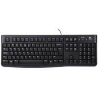 Logitech Tastatur K120 920-002508 Verkabelt Schwarz QWERTY Internationale Nordsee