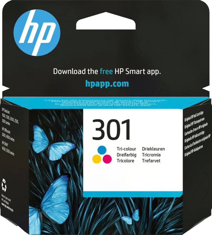 HP 301 Original Tintenpatrone CH562EE Cyan, Magenta, Gelb
