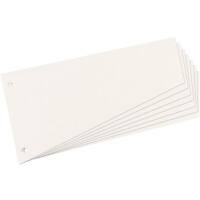 herlitz Trennstreifen Trapez weiß blanko gelocht A4 12 x 23 cm 190 g/m² 100 Stück