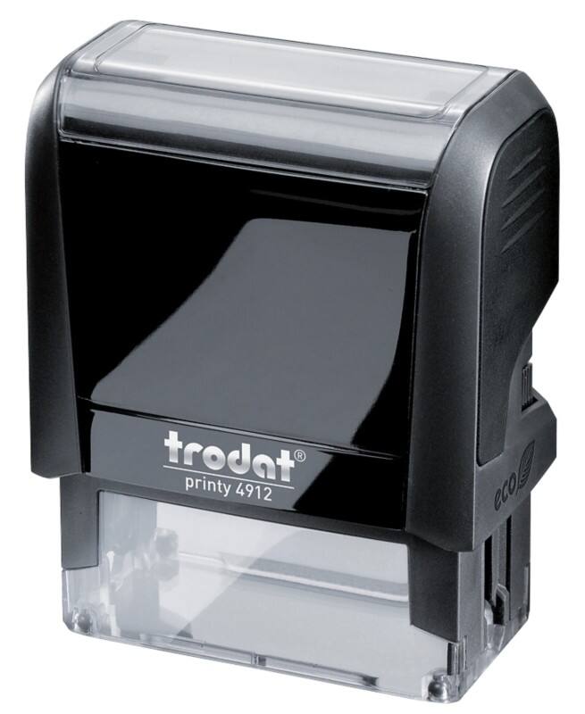 Trodat Personalisierter Textstempel Printy 4912 Schwarz 1,8 x 4,7 cm