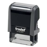 Trodat Textstempel Printy 4911 Grau 1,4 x 3,8 cm