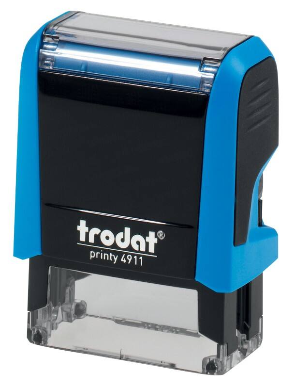 Trodat Textstempel Printy 4911 Blau 1,4 x 3,8 cm