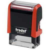 Trodat Textstempel Printy 4911 Rot 1,4 x 3,8 cm