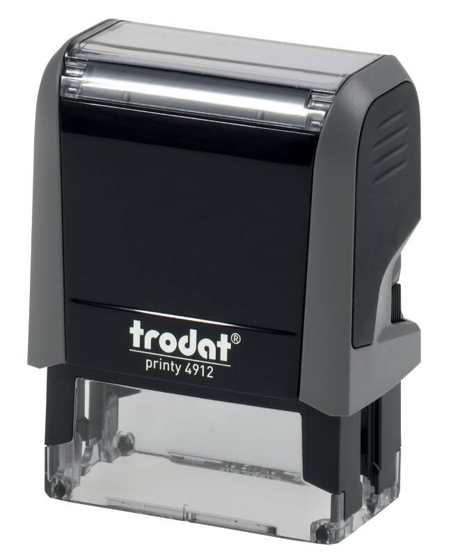 Trodat Personalisierter Textstempel Printy 4912 Grau 1,8 x 4,7 cm