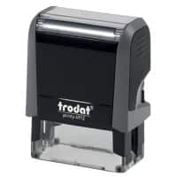 Trodat Personalisierter Textstempel Printy 4912 Grau 1,8 x 4,7 cm