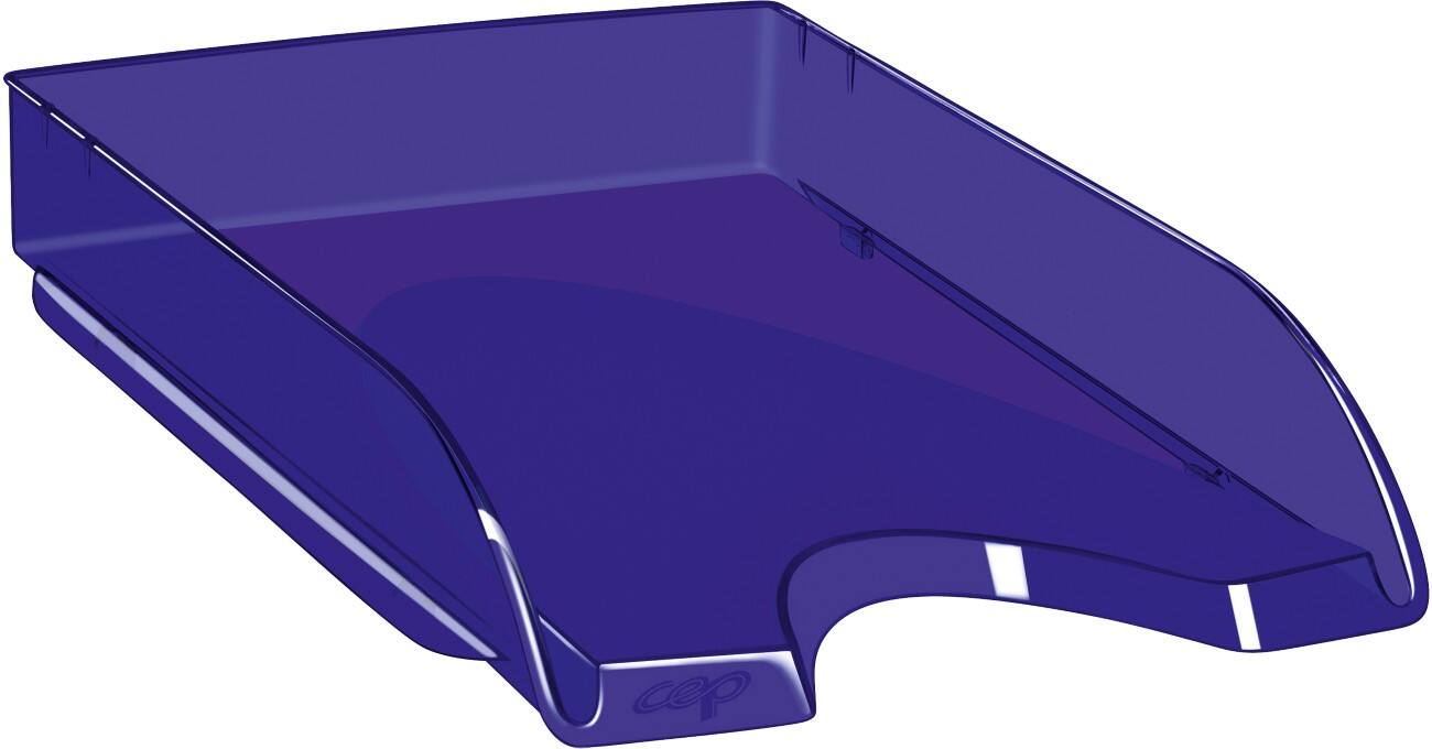 CEP Briefablage Happy Polystyrol Transparent Ultramarin 26 x 34,5 x 6,6 cm