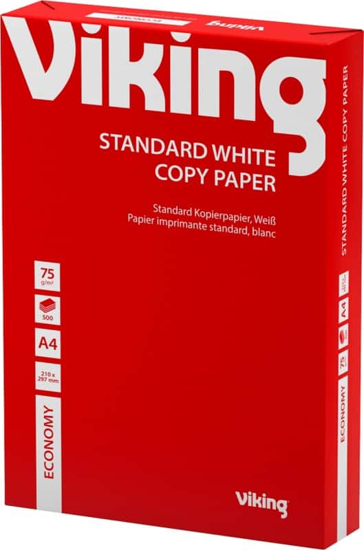 Viking Economy A4 Druckerpapier 75 g/m² Matt Weiß 500 Blatt