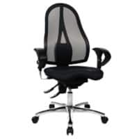 TOPSTAR Ergonomischer Bürostuhl Sitness® 15 Netzstoff, Stoff Schwarz