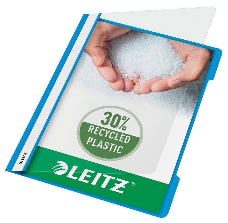 Leitz Standard Plastik-Schnellhefter 4191 A4 Polypropylen 60 Blatt Hellblau
