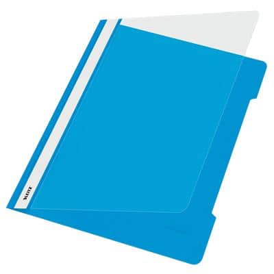 Leitz Standard Plastik-Schnellhefter 4191 A4 PVC 60 Blatt Hellblau