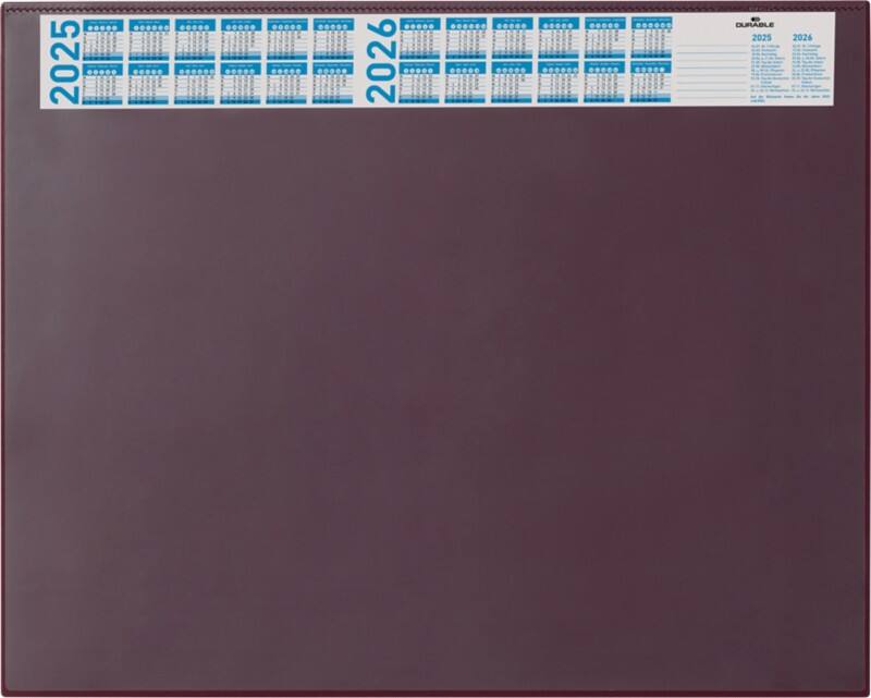 DURABLE Schreibunterlage PVC (Polyvinylchlorid) Rot 65 x 52 cm