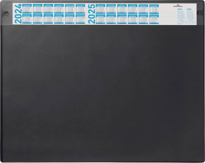 DURABLE Schreibunterlage Kalender Design Premium Kunststoff Schwarz 65 x 52 x 52 cm