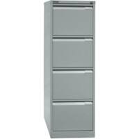 Bisley Hängeregistraturschrank 3643355 4 Schübe Silber 413 x 622 x 1.321 mm