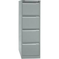 Bisley Aktenschrank A4BS4E 4 Schübe Silber 413 x 622 x 1.321 mm