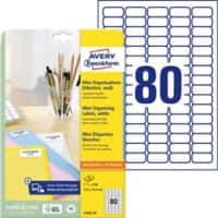 AVERY Zweckform Universaletiketten L7632-25 Weiß 35,6 x 16,9 mm 25 Blatt à 80 Etiketten