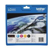 Brother LC985VALBP Original Tintenpatrone Schwarz, Cyan, Magenta, Gelb Multipack 4 Stück