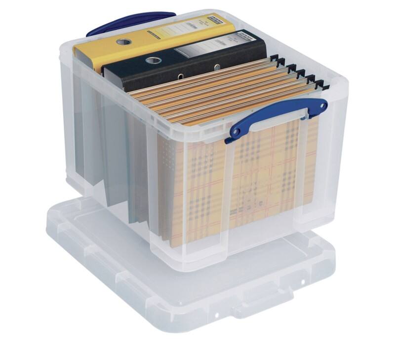 Really Useful Box Kunststoff Archivbox 35 L Transparent 48 x 39 x 31 cm
