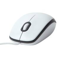 Logitech Kabelgebundene Ergonomische Maus Beidhändig M100 1 m Kabel Weiß