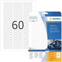 HERMA Ringetiketten 5116 Weiß DIN A4 49 x 10 mm 25 Blatt à 60 Etiketten