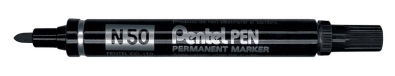 Pentel N50 Permanentmarker  Mittel Rundspitze  - 2 mm Schwarz