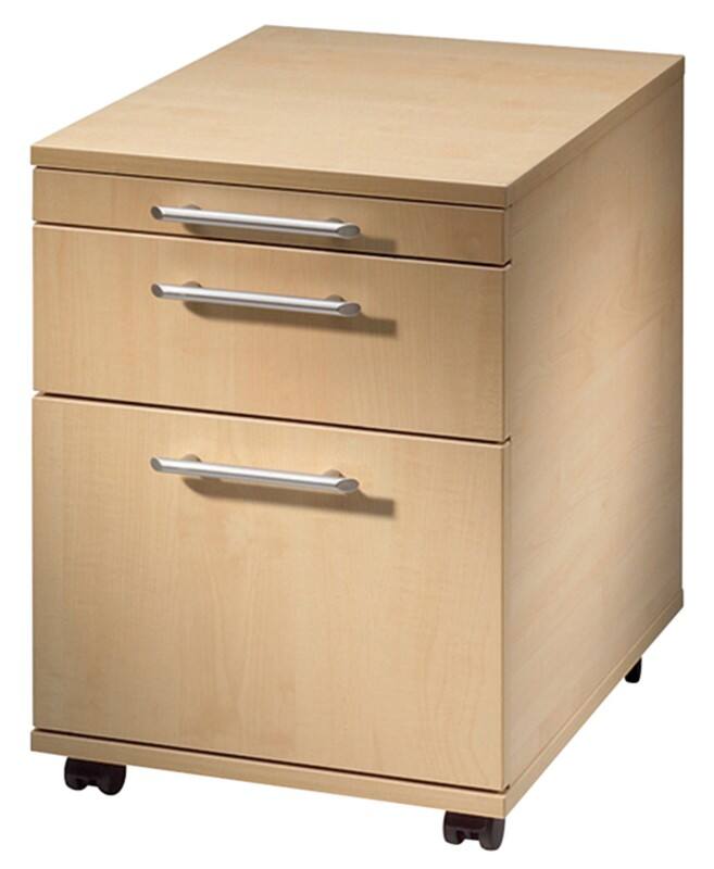 Hammerbacher Rollcontainer AC3033CEAT Ahorn 428 x 580 x 590 mm