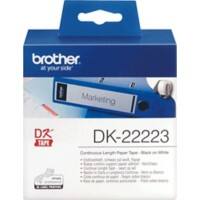 Brother DK-22223 Authentic Papier Endlosetiketten Selbstklebend Schwarzer Druck auf Weiß 50 mm x 30.5