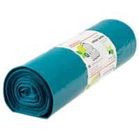 Office Depot Abfallsäcke 120 L Fixierband Blau Polyethylen niedriger Dichte 47 Mikron 25 Stück