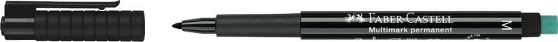 Faber-Castell Multimark OHP-Marker  Mittel Rundspitze, Filzspitze 1 mm Schwarz Wasserbeständig