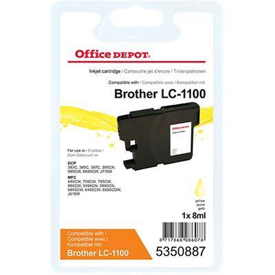 Kompatible Office Depot Brother LC1100Y Tintenpatrone Gelb