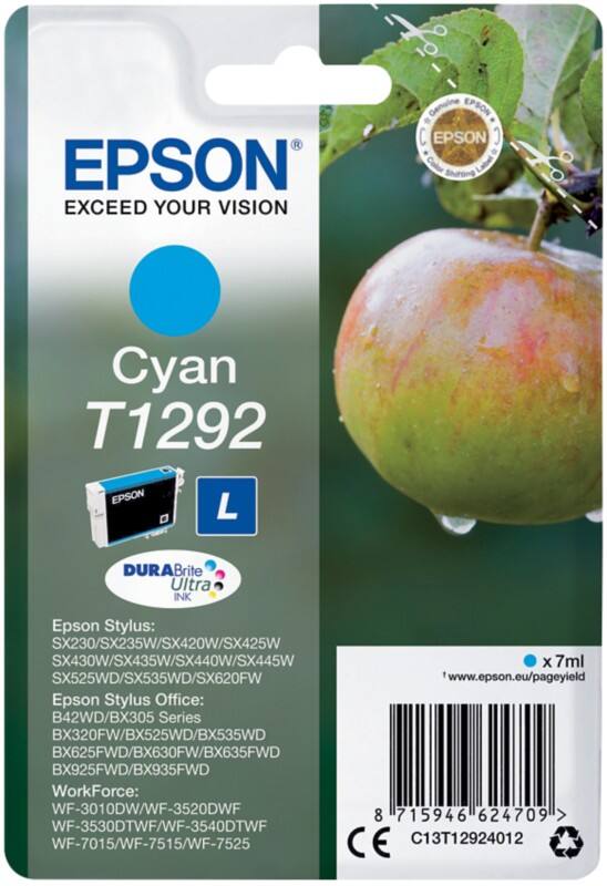 Epson T1292 Original Tintenpatrone C13T12924012 Cyan