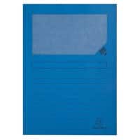 Exacompta Fenstermappe Forever DIN A4 Blau Karton 100 Stück
