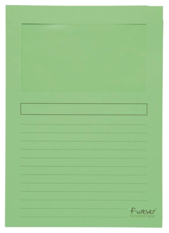 Exacompta Fenstermappe Forever DIN A4 Grün Karton 100 Stück