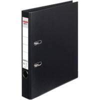 herlitz maX.file Ringbuch DIN A4 50 mm Schwarz 2 Ringe Pappkarton, PP (Polypropylen) Texturiert Hochformat