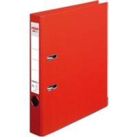 herlitz maX.file Protect plus Ordner A4 55 mm Rot 2 Ringe Pappkarton, PP (Polypropylen) Texturiert