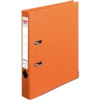 herlitz maX.file Protect plus Ordner A4 55 mm Orange 2 Ringe Pappkarton, PP (Polypropylen) Texturiert
