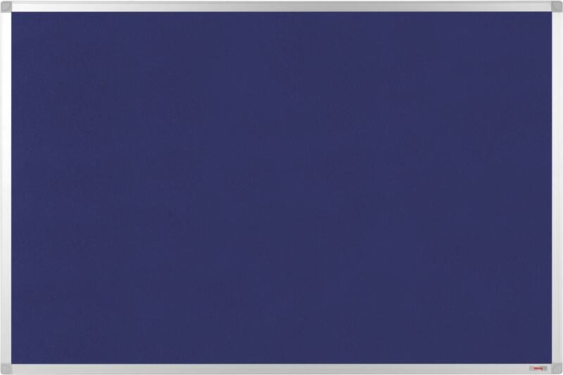 Viking Anschlagbrett Nicht magnetisch Wandmontage Filz 60 (B) x 0,81 (T) x 45 (H) cm Aluminium Blau
