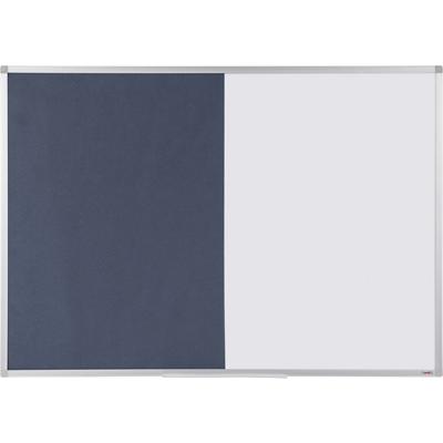 Viking Kombi-Tafel Magnetisch Filz 90 (B)x60 (H) cm Aluminium Blau, Weiß