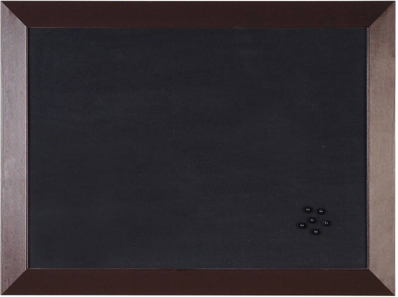 Bi-Office Kamashi Whiteboard Nicht magnetisch Wandmontage 60 (B)x45 (H) cm Schwarz, Braun