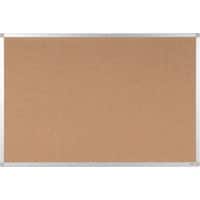Viking Pinnwand Nicht magnetisch Wandmontage Kork 90 (B) x 0,81 (T) x 60 (H) cm Aluminium Braun