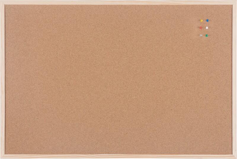 Viking Pinnwand Nicht magnetisch Wandmontage Kork 120 (B) x 1,4 (T) x 90 (H) cm Holz Braun