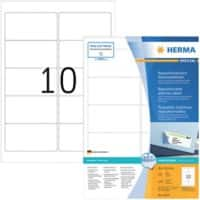 HERMA Wiederablösbare Etiketten 10307 Weiß Rechteckig 1000 Etiketten pro Packung